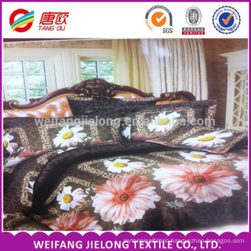 2016 China supplier good In stock 3D 100% polyester 4pcs bedding duvet cover sets for Russia and CIS